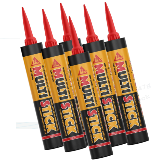 Everbuild Multi Stick | Hybrid Polymer Adhesive | Internal and External Use | White | 6 x 350ml
