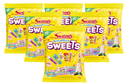 Swizzels Scrumptious Sweets 173g | Retro Classics | 6 Pack Bundle