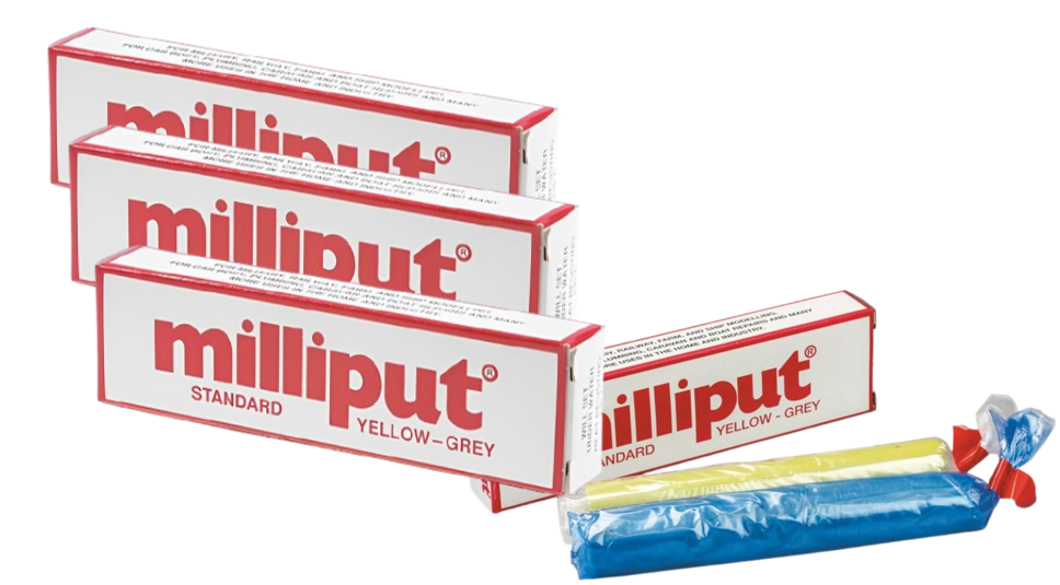 Milliput Standard Yellow Grey Epoxy Putty 125g | 3 Pack