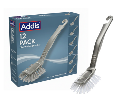 Addis Jumbo Washing Up Dish Brush | Metallic Grey