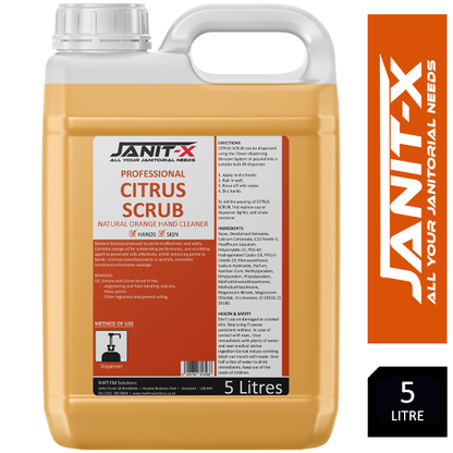 Janit-X Professional Citrus Scrub 5 Litre {Engineers & Mechanic Tough Cleaning Agent}