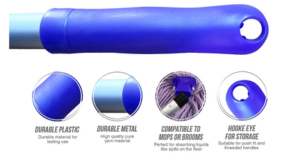 Janit-X 54" Aluminium Mop Handle Colour Coded RED