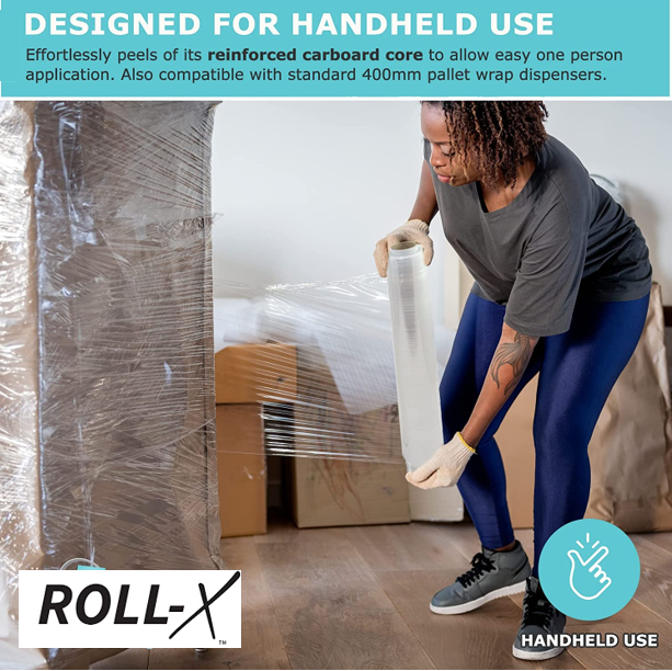 Stretch Wrap Film 400mmx300m Medium Duty 17micron NY17-0400-250 {Roll-X}