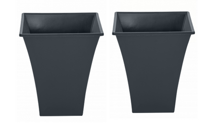 Wham Black Square Metallica Pot 28cm H308