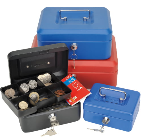 Cathedral Cash Box 8 Inch Blue CBBL8