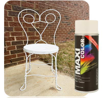 MaxiColor Spray Satin Brilliant White 2 x 400ml