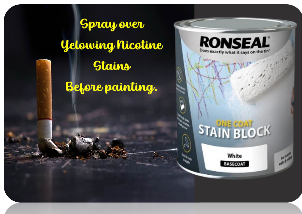 Ronseal One Coat 2.5L Stain Block - White