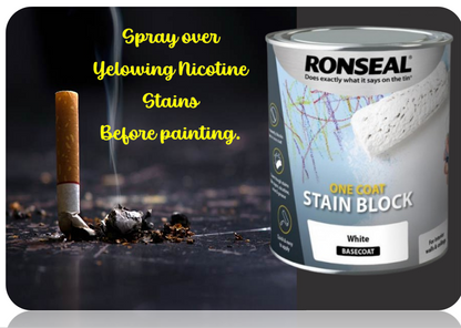 Ronseal One Coat 2.5L Stain Block - White