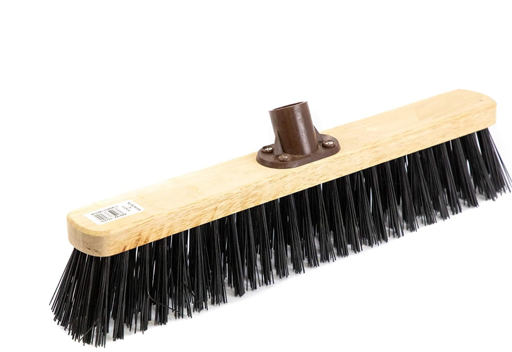 Castledale 18" Stiff Synthetic Brush Head with Plastic Socket | 2 Pack Bundle