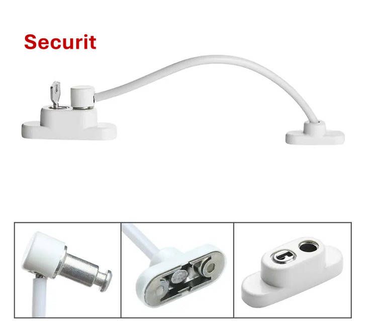 Securit Cable Window Restrictor White S1044