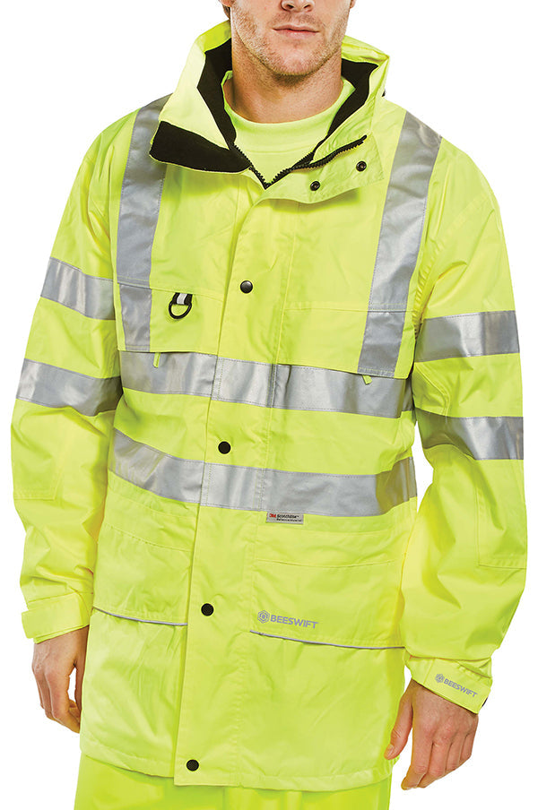 Beeswift Carnoustie 5XL Yellow Hi-Vis Jacket
