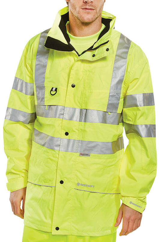 Beeswift Carnoustie 5XL Yellow Hi-Vis Jacket