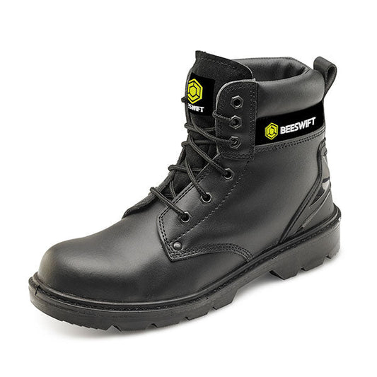 Beeswift Footwear Black Size 6 Eyelet Boots