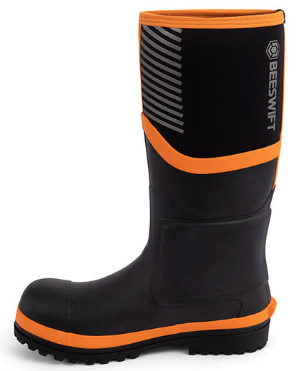 Neo Force Neoprene Full Safety Wellington Black ALL SIZES