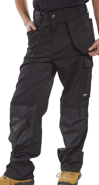 Beeswift Workwear Premium Black Cargo Trousers ALL SIZES
