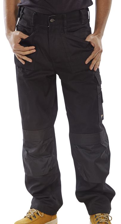 Beeswift Workwear Premium Black Cargo Trousers ALL SIZES