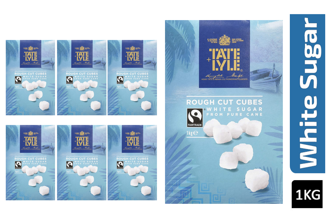 Tate & Lyle Rough Cut Fairtrade White Sugar Cubes 3x1kg