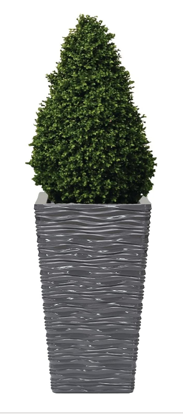 Fixtures Glaze Wave MEDIUM 42cm Planter {Grey}