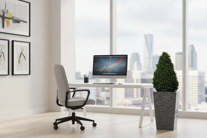 Fixtures Glaze Wave LARGE 55cm Planter {Grey}