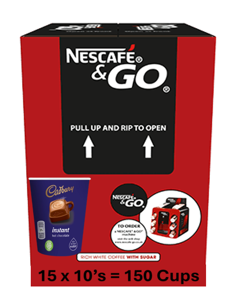 Cadbury Hot Chocolate 12oz On The Go (10 Cups)