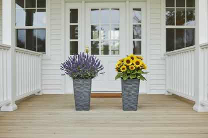 Fixtures Glaze Wave LARGE 55cm Planter {Grey}