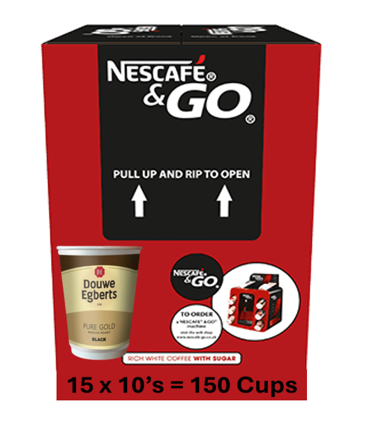 Douwe Egbert Pure Gold Black 12oz On The Go (10 Cups)