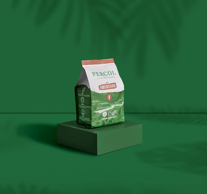 Percol Fairtrade All Day Americano Ground Coffee 200g - UK BUSINESS SUPPLIES