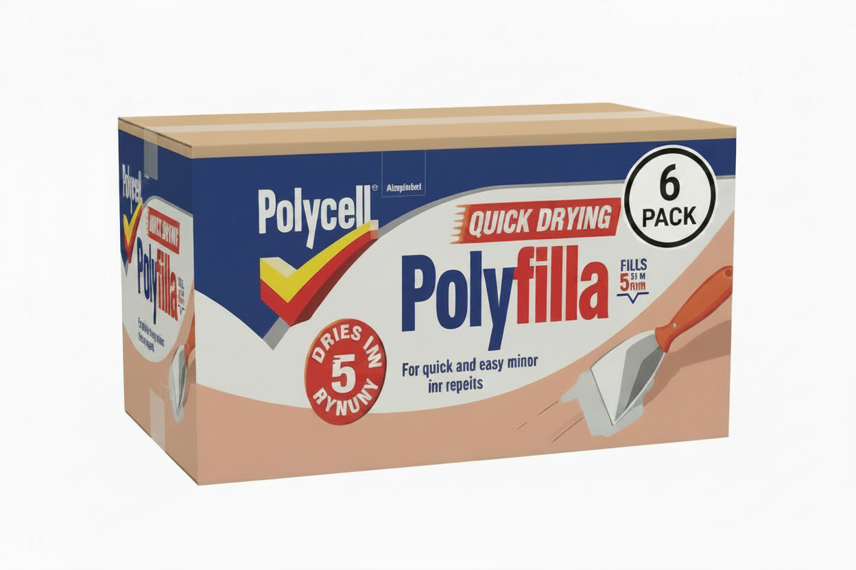 Polycell Multi-Purpose Quick Drying Polyfilla Tub, 1 Kg