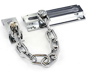 Brass door chain CP 80mm