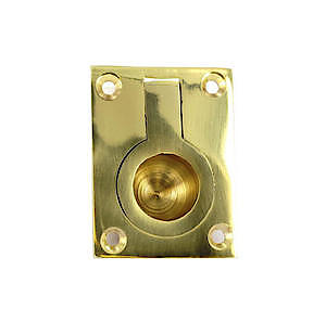 Securit Brs Flush Ring Handle 50Mm S2650