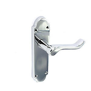 Securit Richmond Chrome Latch Handles (Pair) - 170Mm