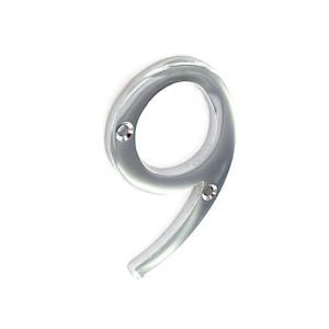 Sec 75Mm Numeral 9 Chrome S2969*