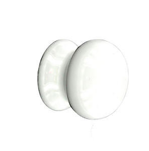 Sec 35Mm Ceramic Knob Wht S3571