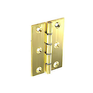 Securit Brass Hinge Dsw Pol 75Mm
