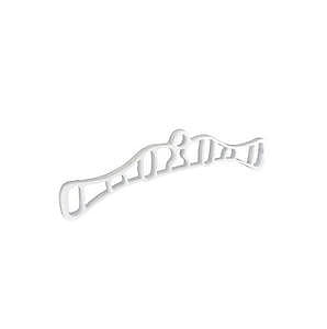 Sec Rack End White Card X2 S5219*