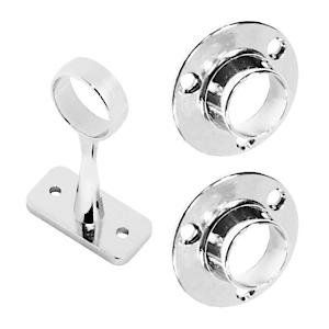 Securit 1C &2 End Sockets Chrome 19Mm