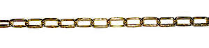 Securit B5625 Oval Link Chain 5/8" 2.2mm x 10m Brass Plated
