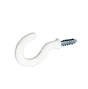 Sec Cup Hooks Wht 25Mm X5 S6301