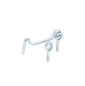 Sec Gate Hook+Eye 75Mm Zp S6341