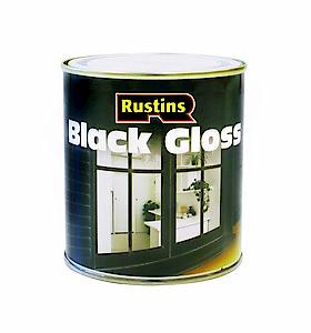 Rustins Blag500 500Ml Gloss Paint - Black