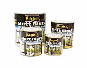 Rustins Quick Drying Matt Black Paint 250Ml