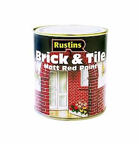 Rustins Brit500 500Ml Brick And Tile Paint - Red