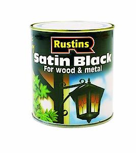Rustins Satin Black Paint 2.5L