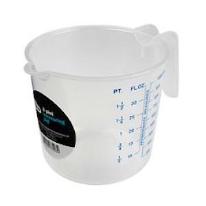 Chef Aid Plastic 1L / 2 Pint Measuring Jug | 2 Side Measuring Increments