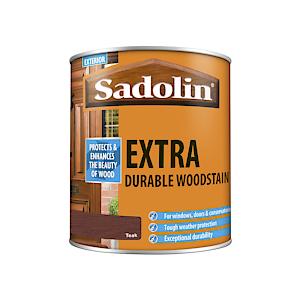 Sadolin Extra Durable Woodstain 1Lt - Teak