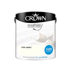 Crown Retail Core Emulsion Matt Milk White 2.5 L