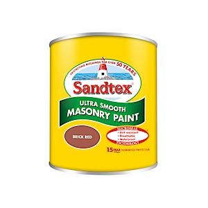 SANDTEX MICROSEAL SMOOTH MASONRY PAINT BRICK RED 150ML