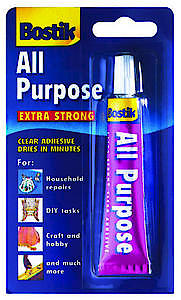 Bostik All Purpose Adhesive, Clear Glue for Minor Household Repairs, 20ml