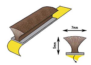 D/EXDR S/ADH PILE 5M WHITE SASP