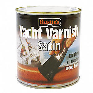 Rustins Yasv1000 Yacht Varnish, Satin, 1 L